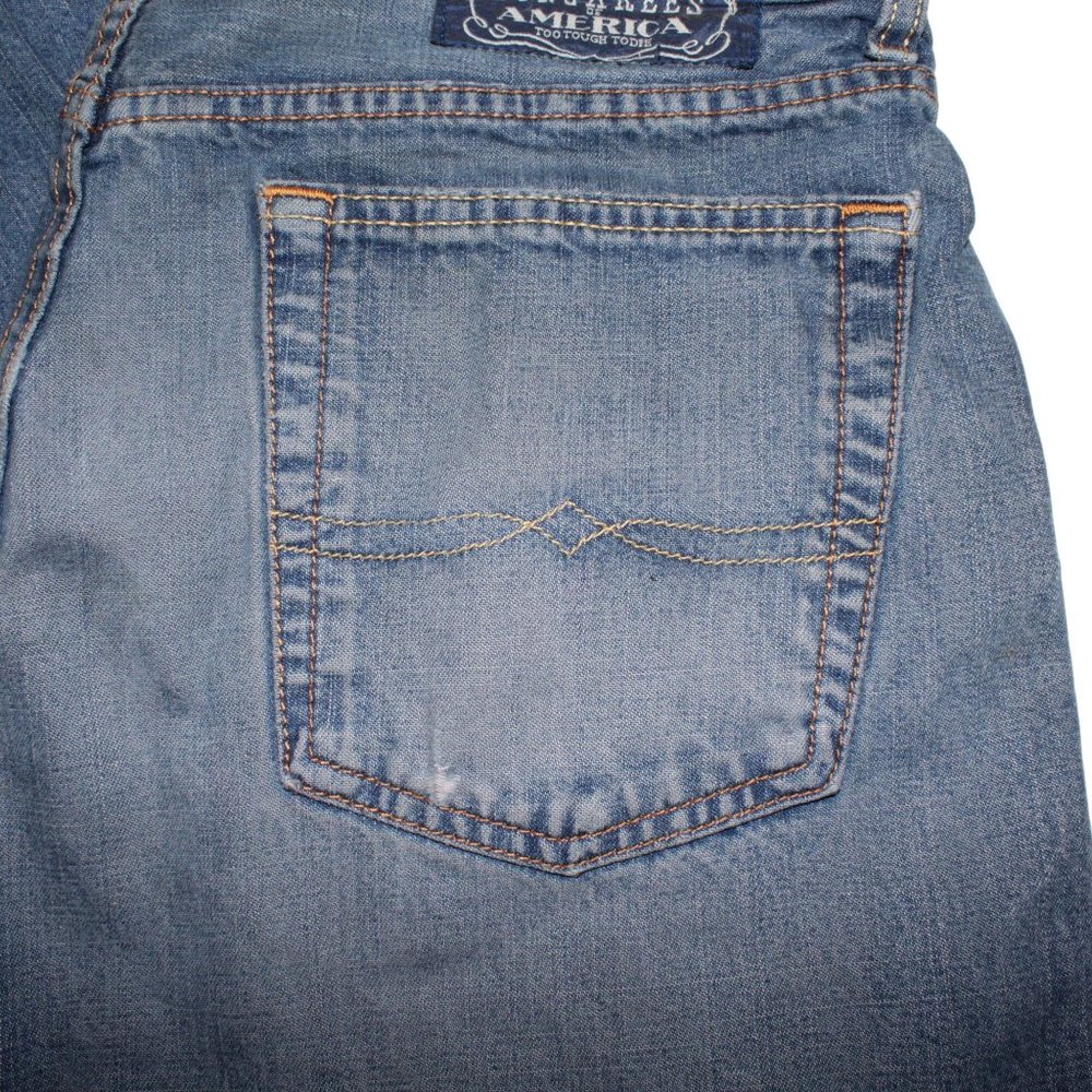 Lucky Brand Dungarees Womens Sz 32 Classic Fit Short Length Med Denim Jeans - Picture 6 of 13